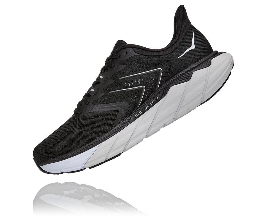 Tenis Hoka One One Masculino Pretas/Branco - Arahi 5 - 876-GJLQXN